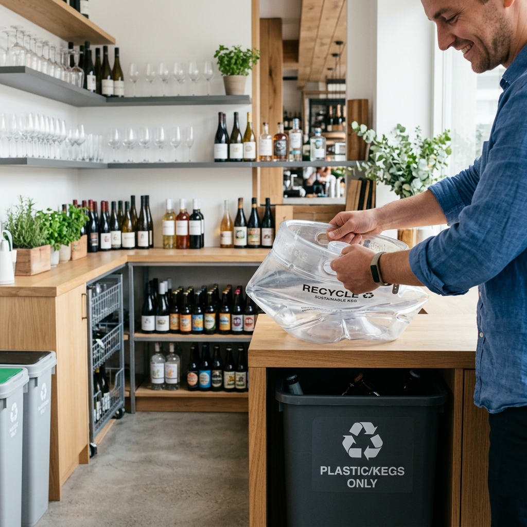 Műanyag egyutas keg